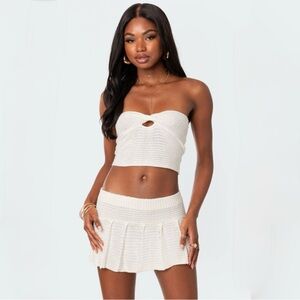 Kiera Cream Knit Skirt set pq more to come lioness retrofete Showpo outcast pq